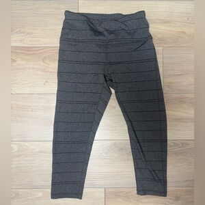 Prana Transform High Rise Stripe‎ Crop Legging Yoga Workout Size S